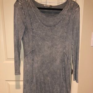Chalet Et Ceci Ribbed Grey Tunic/Dress